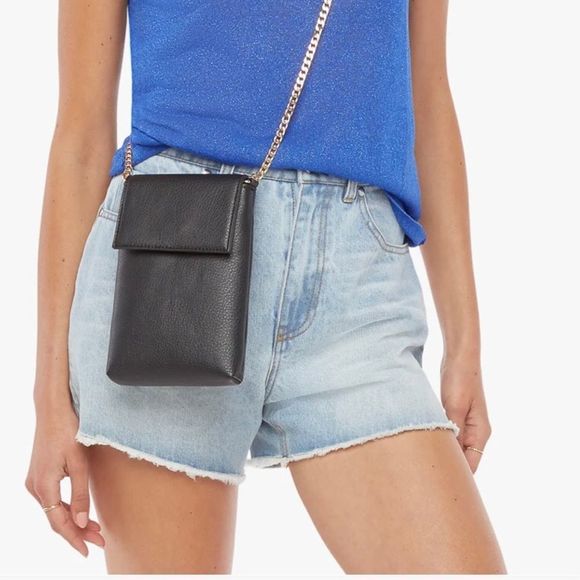 Handbags - NWT … Black Phone Crossbody Purse